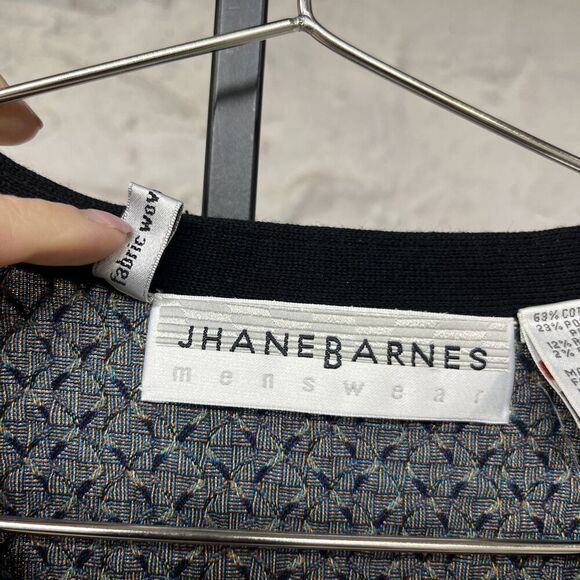 NWT Vtg 90s Jhane Barnes Cardigan Sweater Vest V-Neck Colorful XL Woven in Japan - Picture 5 of 10